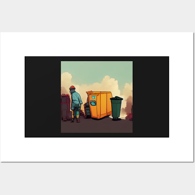 Refuse collector | Comics Style Wall Art by ComicsFactory